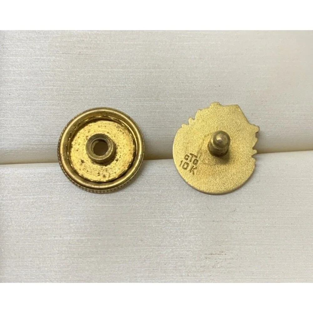 FOE Fraternal Order Of Eagles Past Worthy President 10K Gold Screw Pin